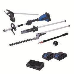 BC-MFH400-X-SET S2 - 20 V IXES aku multifunkční stroj 4v1 + 2x 2Ah baterie + duální nabíječka 2,4 A