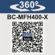 BC-MFH400-X-SET S2 - 20 V IXES aku multifunkční stroj 4v1 + 2x 2Ah baterie + duální nabíječka 2,4 A