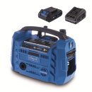Air Force 6-SET S - hybridní kompresor (20 V IXES aku, 12 V, 230 V) + 2Ah baterie + nabíječka 2,4 A