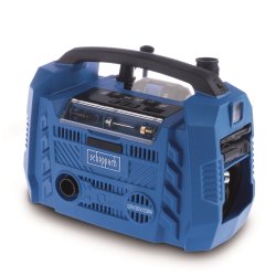 Scheppach Air Force 6 - hybridní kompresor (20 V aku, 12 V, 230 V)