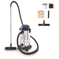 VC 30P-GL - průmyslový vysavač na suché/mokré vysávání 30 l s funkcí podtlakového čištění filtru