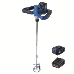 BC-PMX100-X-SET L - 20 V IXES aku míchadlo stavebních materiálů + 4Ah baterie + nabíječka 2,4 A