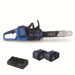 BC-CS355DUO-X-SET XL2 - 2x20 V IXES aku řetězová pila + 2x 4Ah baterie + duální nabíječka 4,5 A