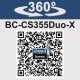 BC-CS355DUO-X-SET XL2 - 2x20 V IXES aku řetězová pila + 2x 4Ah baterie + duální nabíječka 4,5 A