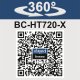 BC-HT720-X-SET S2 - 2x20 V IXES aku plotostřih + 2x 2Ah baterie + duální nabíječka 2,4 A