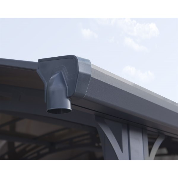 Arcadia 5000 - hliníkový (montovaný) přístřešek s obloukovou střechou - Kliknutím na obrázek zavřete