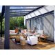 Stockholm 3,4 x 5,2 antracit - luxusní hliníková (montovaná) pergola