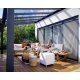 Stockholm 3,4 x 5,2 antracit - luxusní hliníková (montovaná) pergola