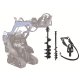 Scheppach SET pohonu pro zemní vrtáky + zemní vrtáky 100 a 200 mm