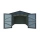 Riwall PRO RMCG 20x10 Anthracite - kovová garáž 3 x 6 m se sedlovou střechou