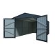 Riwall PRO RMCG 20x10 Anthracite - kovová garáž 3 x 6 m se sedlovou střechou