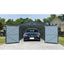 RMCG 20x13 Anthracite - kovová garáž 3,8 x 6 m se sedlovou střechou