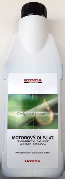 Olej motorový Honda, 0,6 L - SAE10W30 API SL/CF - Kliknutím na obrázek zavřete
