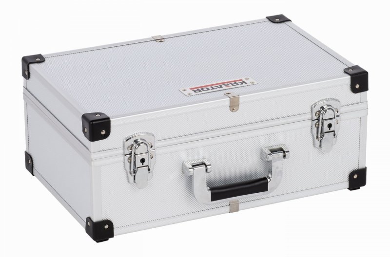 KRT640260S Hliníkový kufr na 60CD stříbrný - Kliknutím na obrázek zavřete