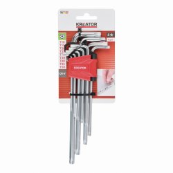 KRTH21803 - Imbusové klíče HEX dlouhé 9ks TORX