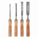 KRTH23603 - Dláta na dřevo sada 6, 12, 18, 24mm 4ks dřevěná rukojeť