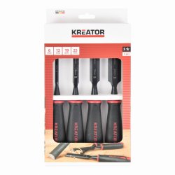 KRTH23709 - Dláta na dřevo sada 6, 12, 19, 25mm 4ks TPR