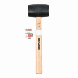 KRTH90601 - Gumová palice černá 450g - Dřevěná násada