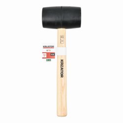 KRTH90602 - Gumová palice černá 700g - Dřevěná násada