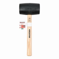 KRTH90603 - Gumová palice černá 900g - Dřevěná násada