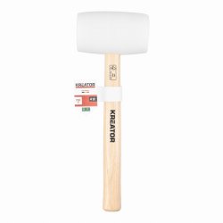 KRTH90605 - Gumová palice bílá 700g - Dřevěná násada