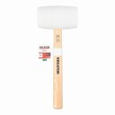 KRTH90606 - Gumová palice bílá 900g - Dřevěná násada