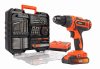 POWDP15300 - Aku šroubovák / vrtačka 20V plus 78ks přísl. v kufru SET