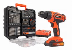 POWDP15300 - Aku šroubovák / vrtačka 20V plus 78ks přísl. v kufru SET
