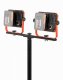 POWDP8035 - Aku LED svítilna na stativu 2x20V plus 220V 2x20W (bez AKU)