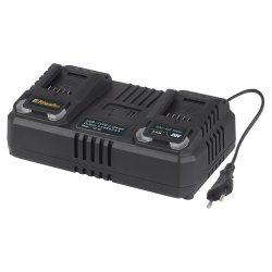 dvojitá rychlonabíječka pro aku baterie 20 V (4,5 A) Riwall PRO RAC 420 TWIN