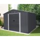 RMSA 8x10 Anthracite - zahradní domek kovový 3 x 2,4 m se sedlovou střechou