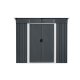 Riwall PRO RMSP 9x8 Anthracite LUX - zahradní domek kovový 2,4 x 2,8 m s pultovou střechou