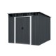 Riwall PRO RMSP 9x8 Anthracite LUX - zahradní domek kovový 2,4 x 2,8 m s pultovou střechou