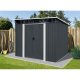 Riwall PRO RMSP 9x8 Anthracite LUX - zahradní domek kovový 2,4 x 2,8 m s pultovou střechou
