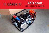 Rámová profesionální elektrocentrála TP 15 HP AVR s podvozkem