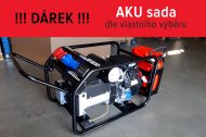 Rámová profesionální elektrocentrála TP 15 HP s podvozkem