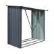 Riwall PRO RMWS 3x7 Anthracite - přístřešek na dřevo 2 x 1,5 m s pultovou střechou