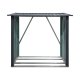 Riwall PRO RMWS 3x7 Anthracite - přístřešek na dřevo 2 x 1,5 m s pultovou střechou
