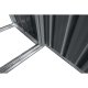 Riwall PRO RMWS 3x9 Anthracite - přístřešek na dřevo s kůlnou 2,7 x 1,6 m s pultovou střechou