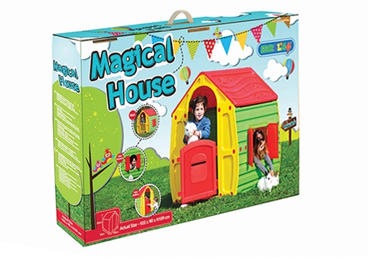 Dětský zahradní domeček MAGICAL HOUSE RED - Kliknutím na obrázek zavřete