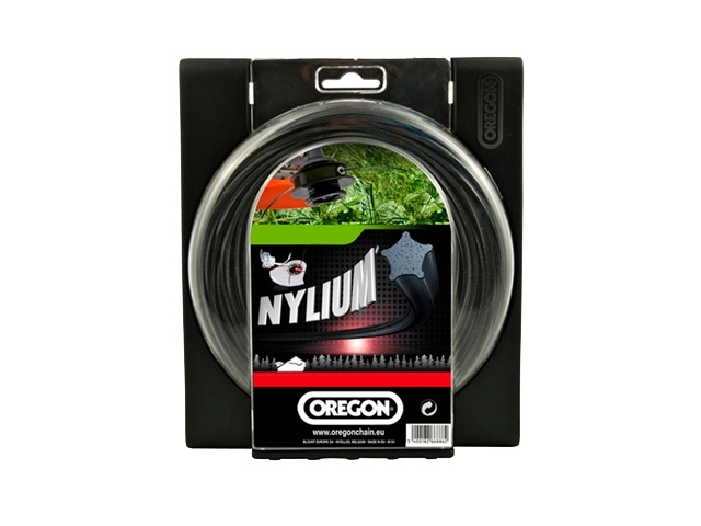 Žací struna NYLIUM STARLINE černé, hvězda 2,7mm x 15m 559054 - Kliknutím na obrázek zavřete