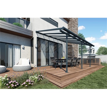 Sierra 5400 šedá 3 x 5,46 - hliníková (montovaná) pergola - Kliknutím na obrázek zavřete